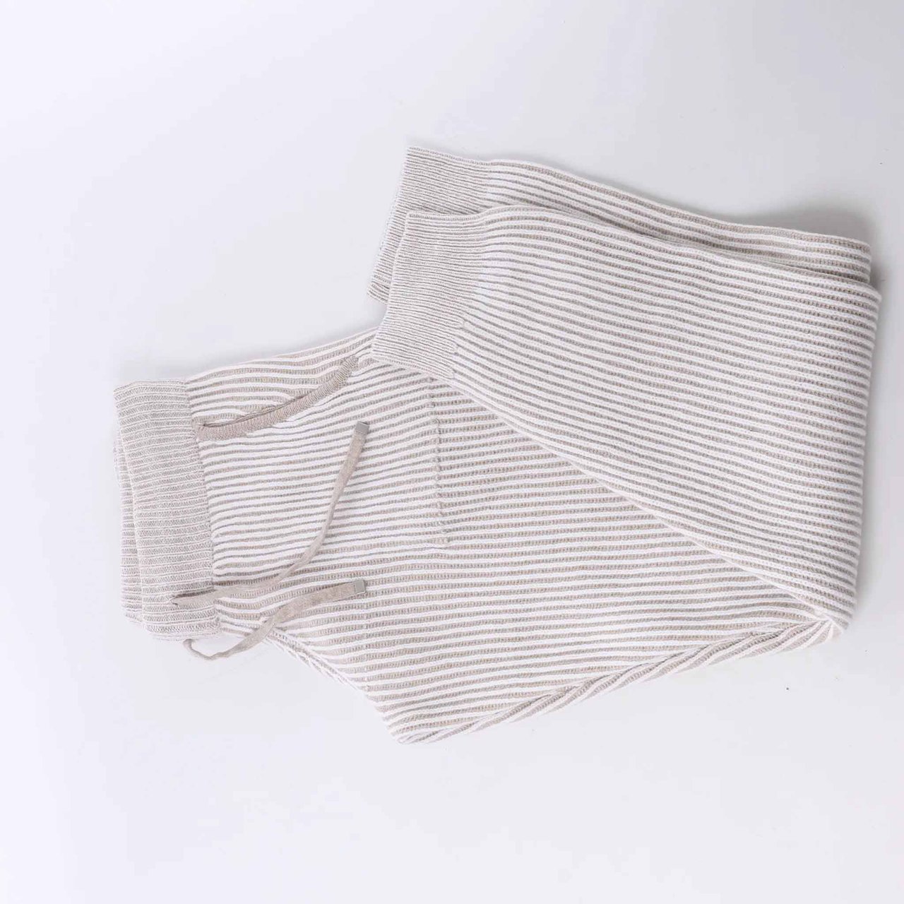 Eleventy Casual Wool Trousers in Light Gray, Size M Grijs