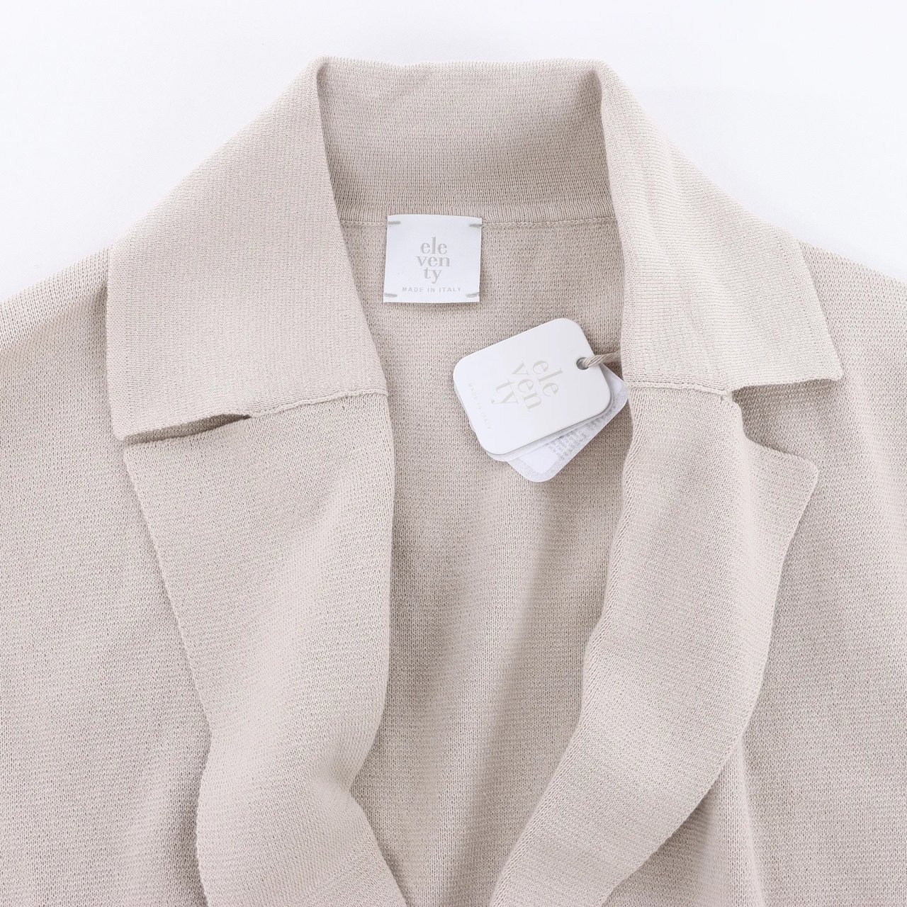 Eleventy Double-Breasted Blazer in Beige, Size S Beige