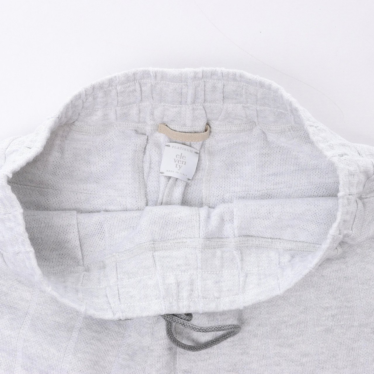 Eleventy Linen Trousers in Light Gray, Size M Grijs