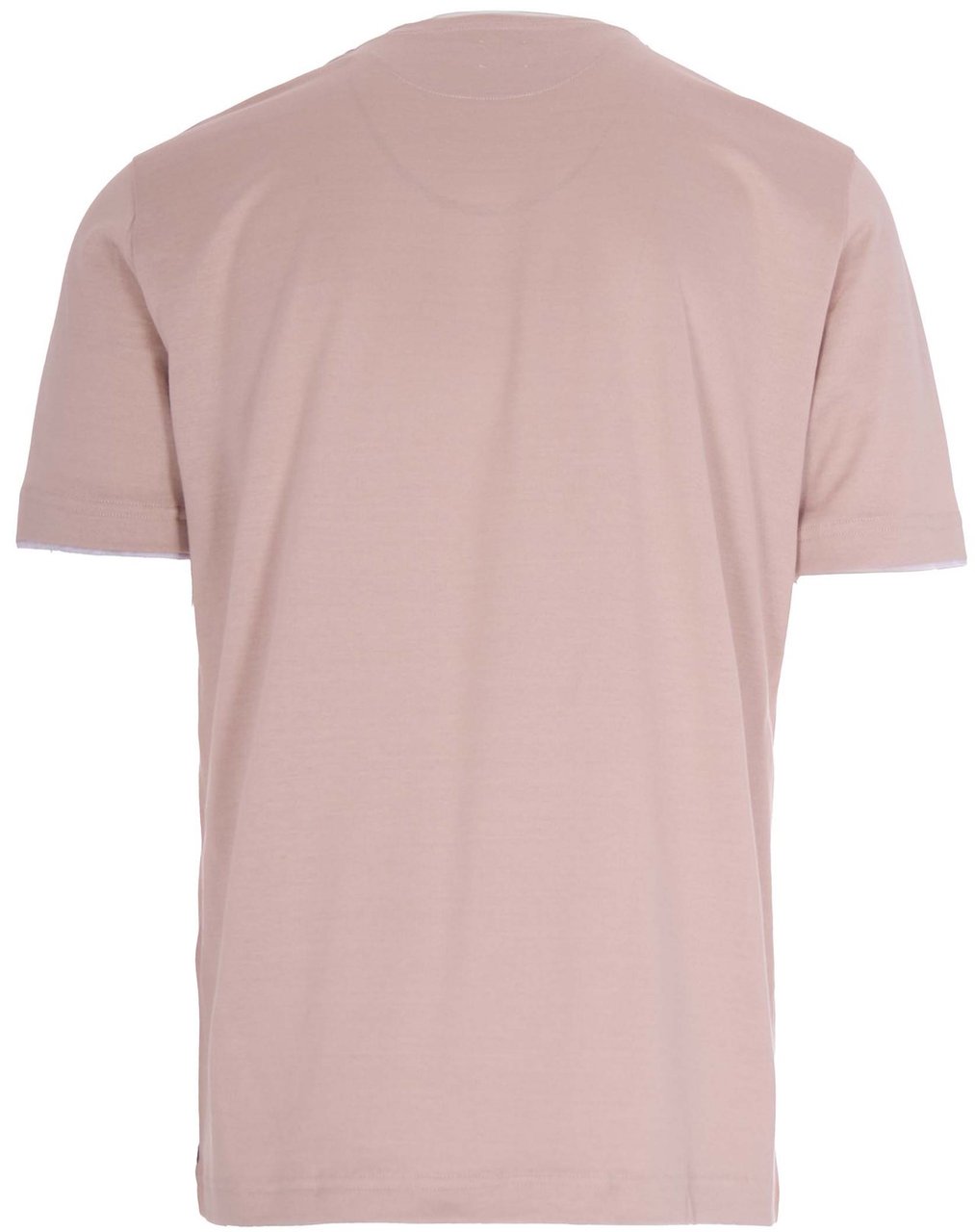 Eleventy Contrast Trim Crewneck T-Shirt Grijs