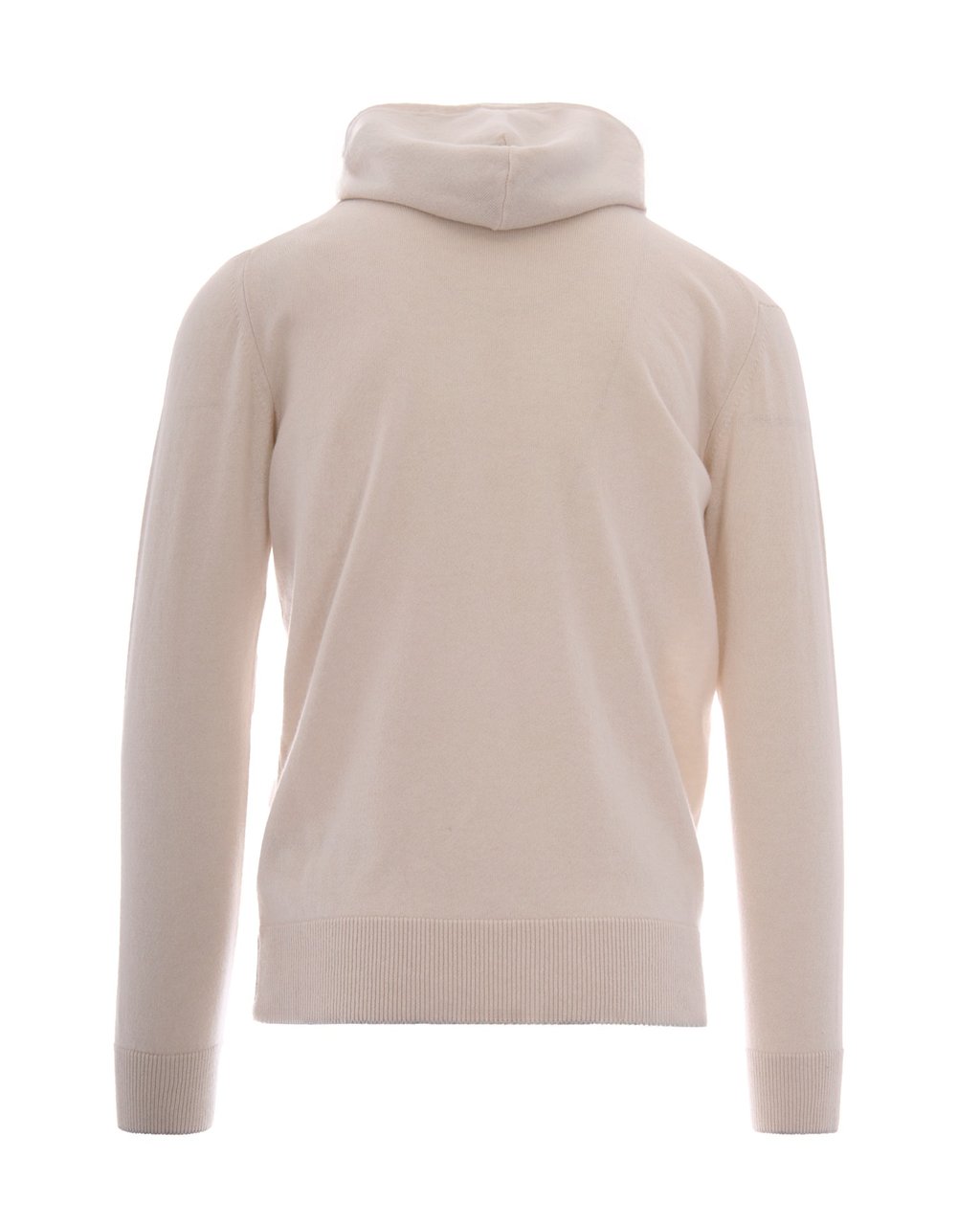 Eleventy Beige Full Zip Drawstring Cashmere Hoodie Roze