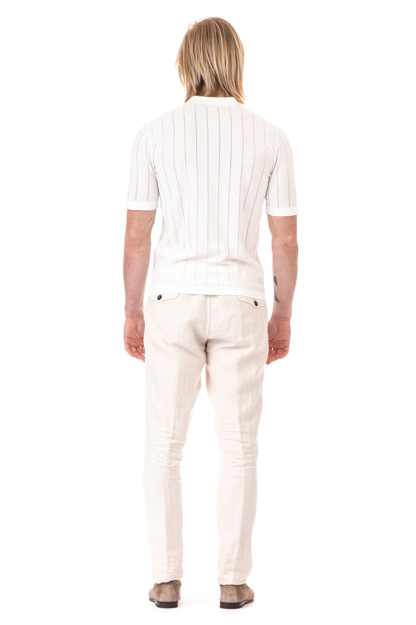 Eleventy Extrafine Cotton Half-Zip Polo Neutraal
