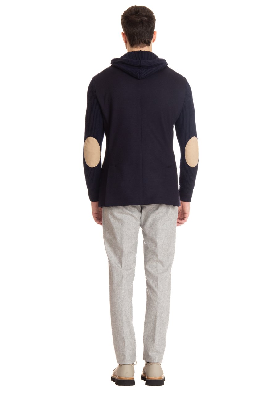 Eleventy Jacket with Removable Front Panel Zwart