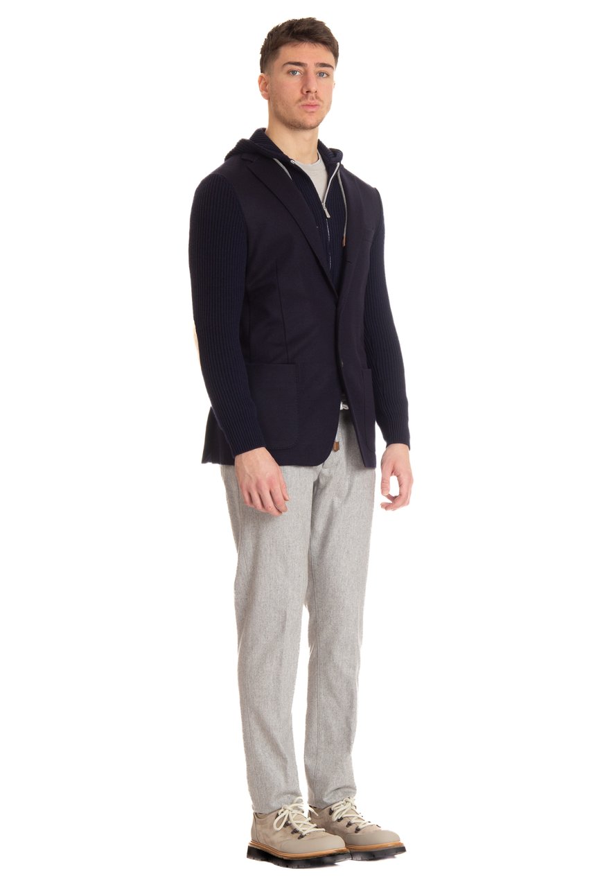 Eleventy Jacket with Removable Front Panel Zwart