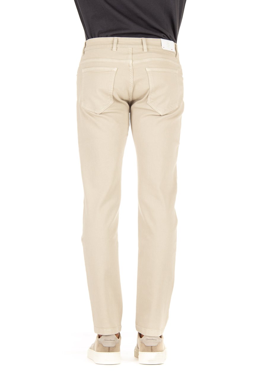 Eleventy Colored 5-Pocket Stretch Cotton Jeans Neutraal