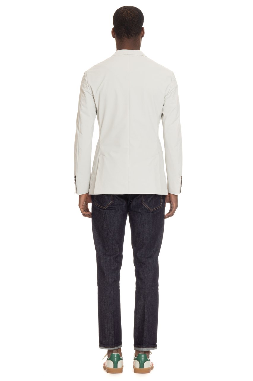 Eleventy Nylon Stretch Technical Jacket with Front Panel Wit