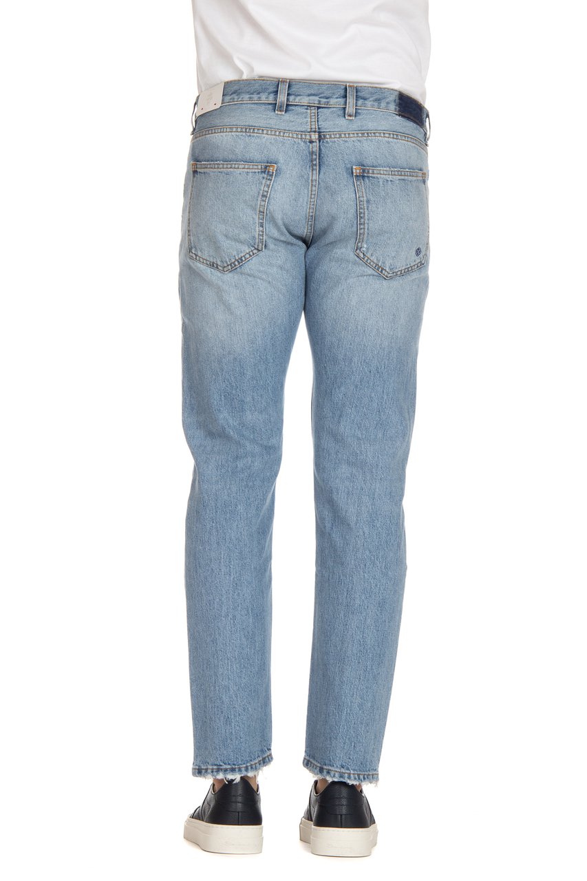Eleventy Pure Cotton Denim Jeans Grijs