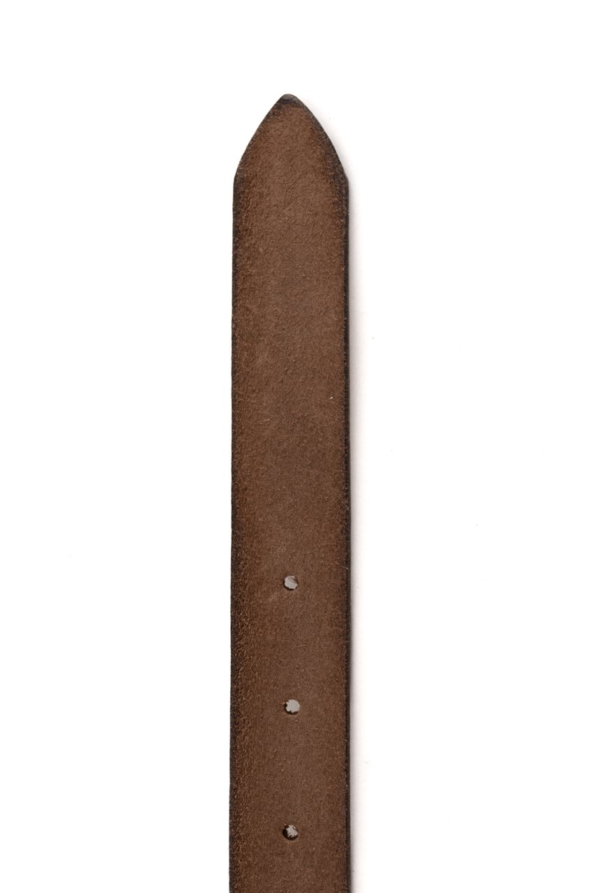 Eleventy Low Suede Belt Grijs
