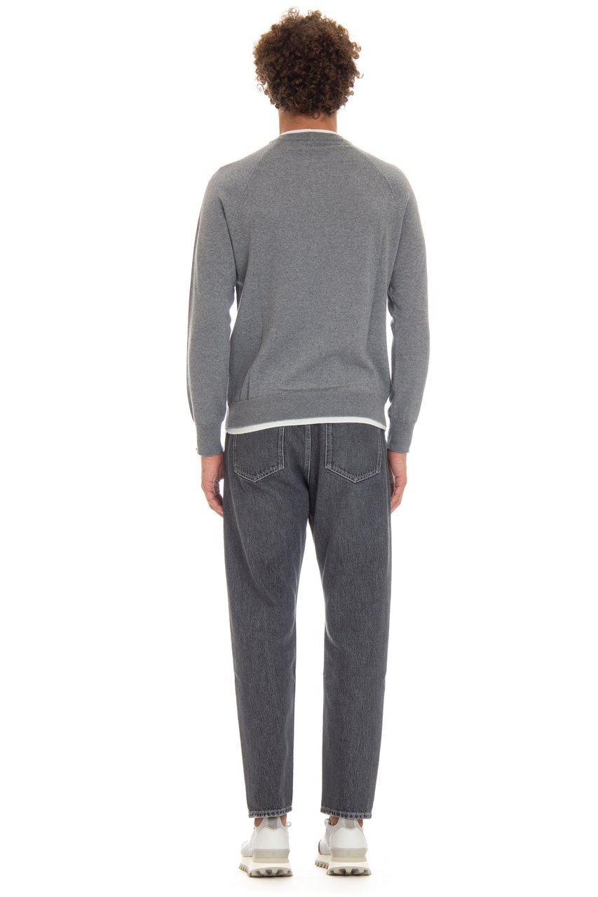 Eleventy Wool Crewneck Sweater Grijs