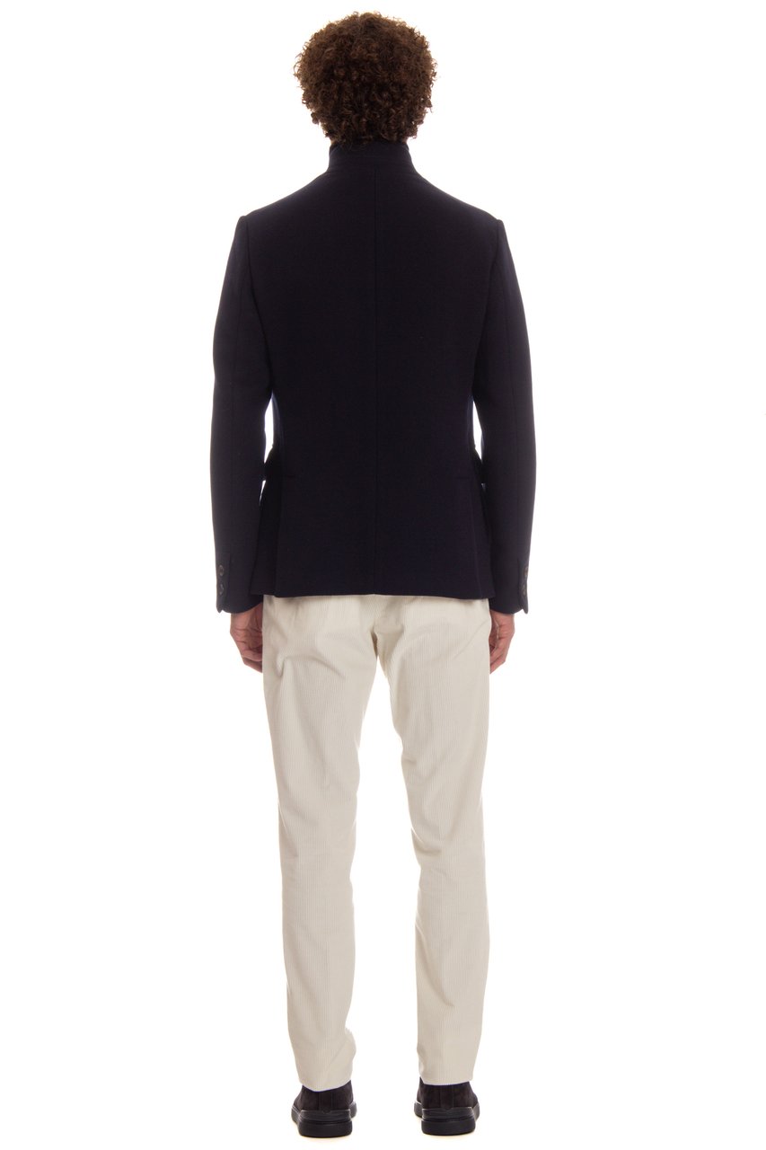 Eleventy Double Wool Outerwear Jacket Zwart