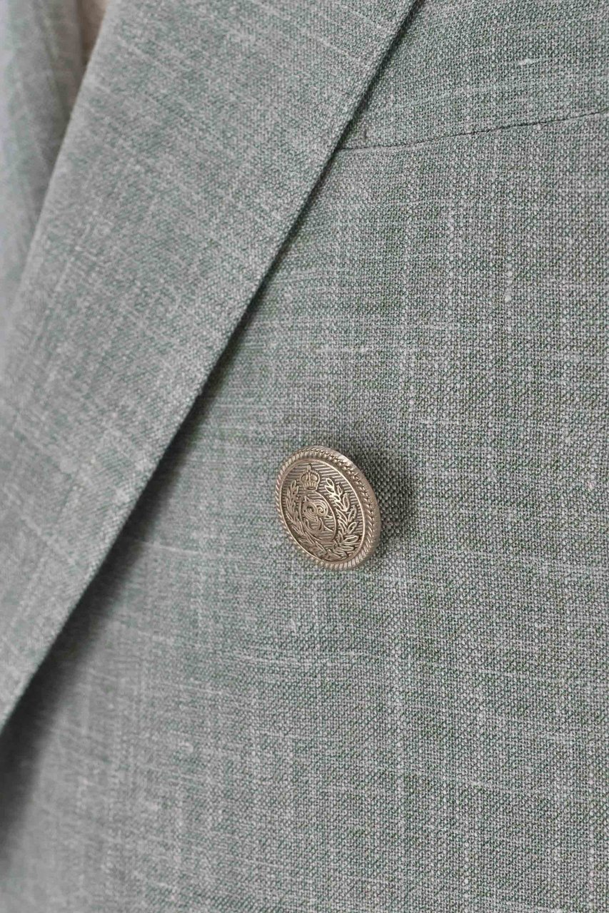 Eleventy Loro Piana Summertime Linen-Wool-Silk Dress Grijs