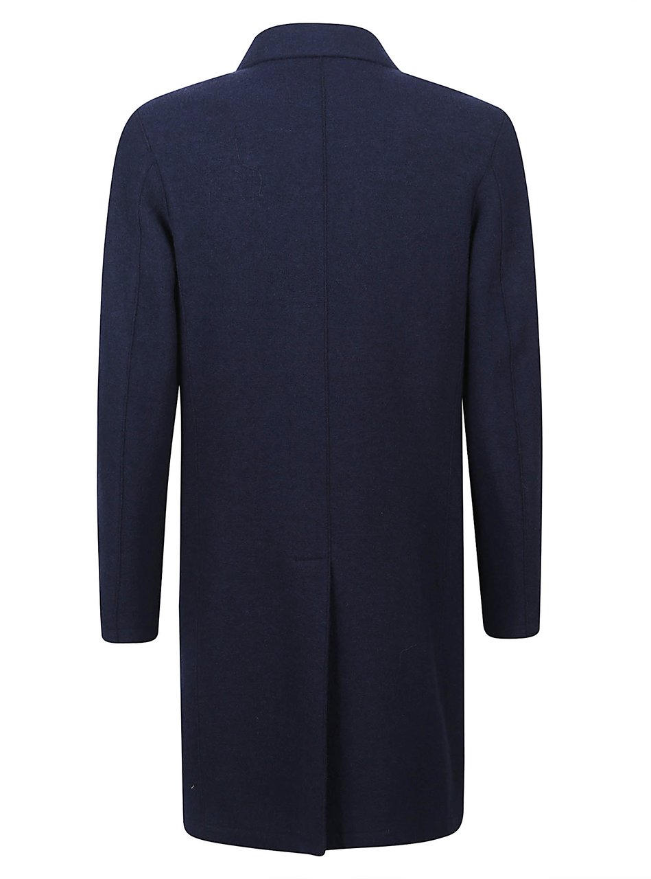 Eleventy Coat Blue Blauw