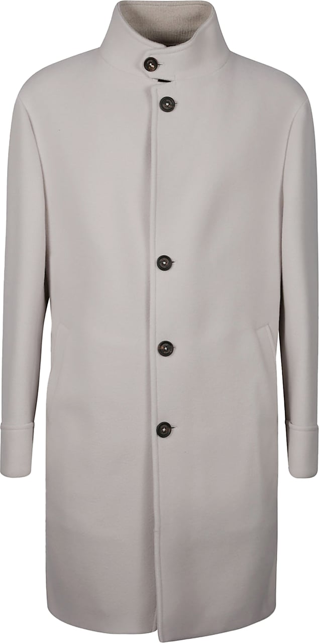 Eleventy Coat White Wit