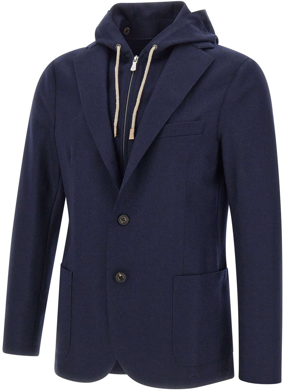 Eleventy Jackets Blue Blauw