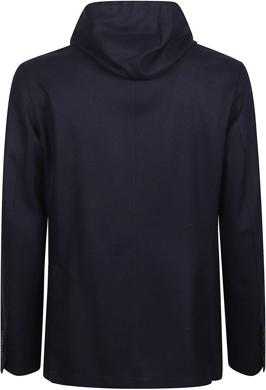 Eleventy Single Breasted Jacket Blue Blauw