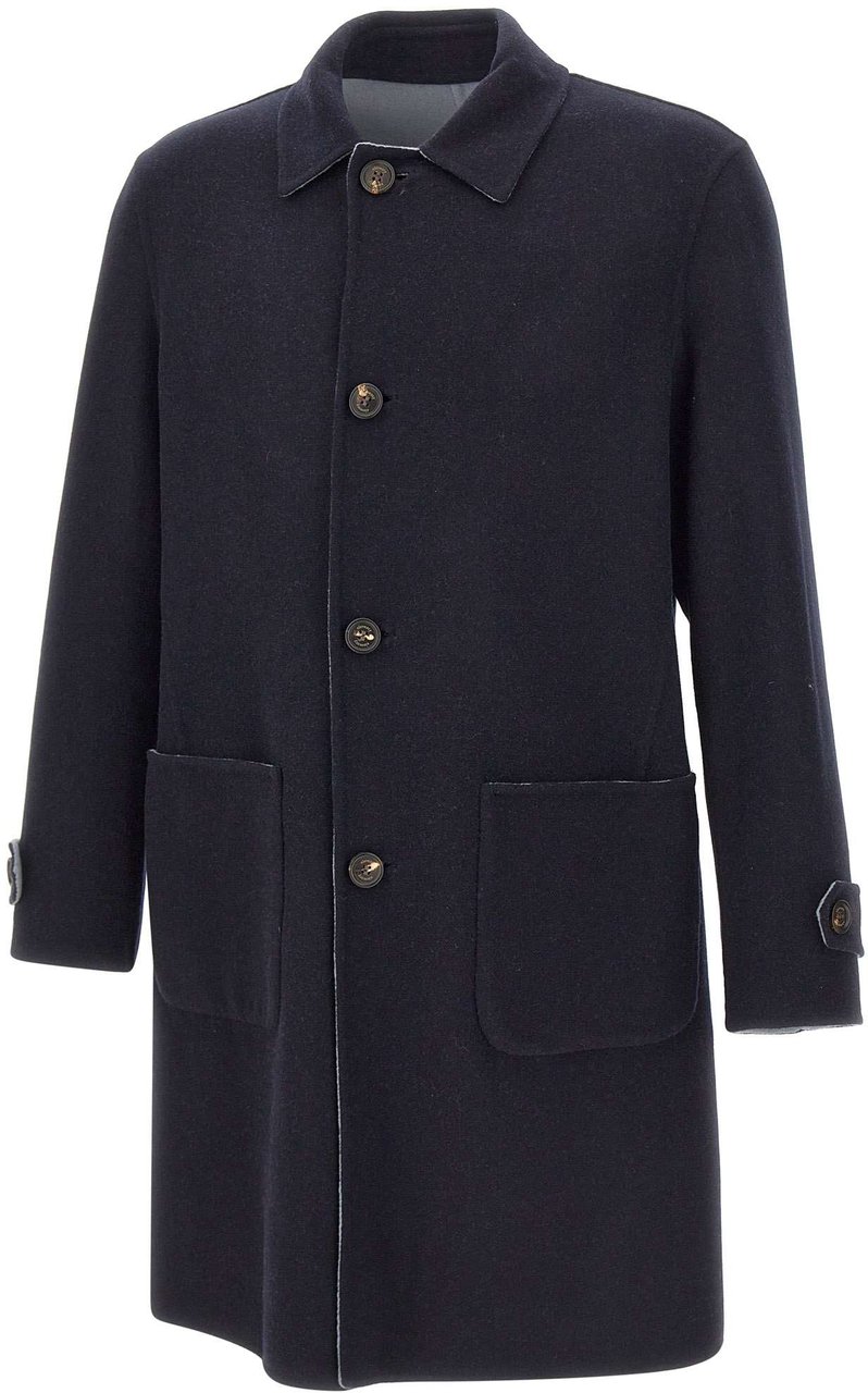 Eleventy Coats Blue Blauw
