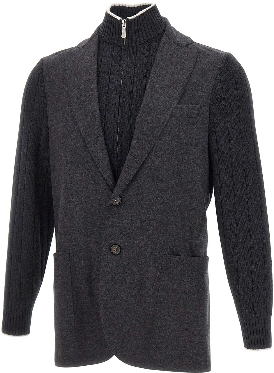 Eleventy Jackets Grey Grijs