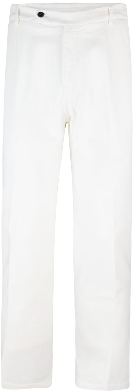 Eleventy Trousers White Wit
