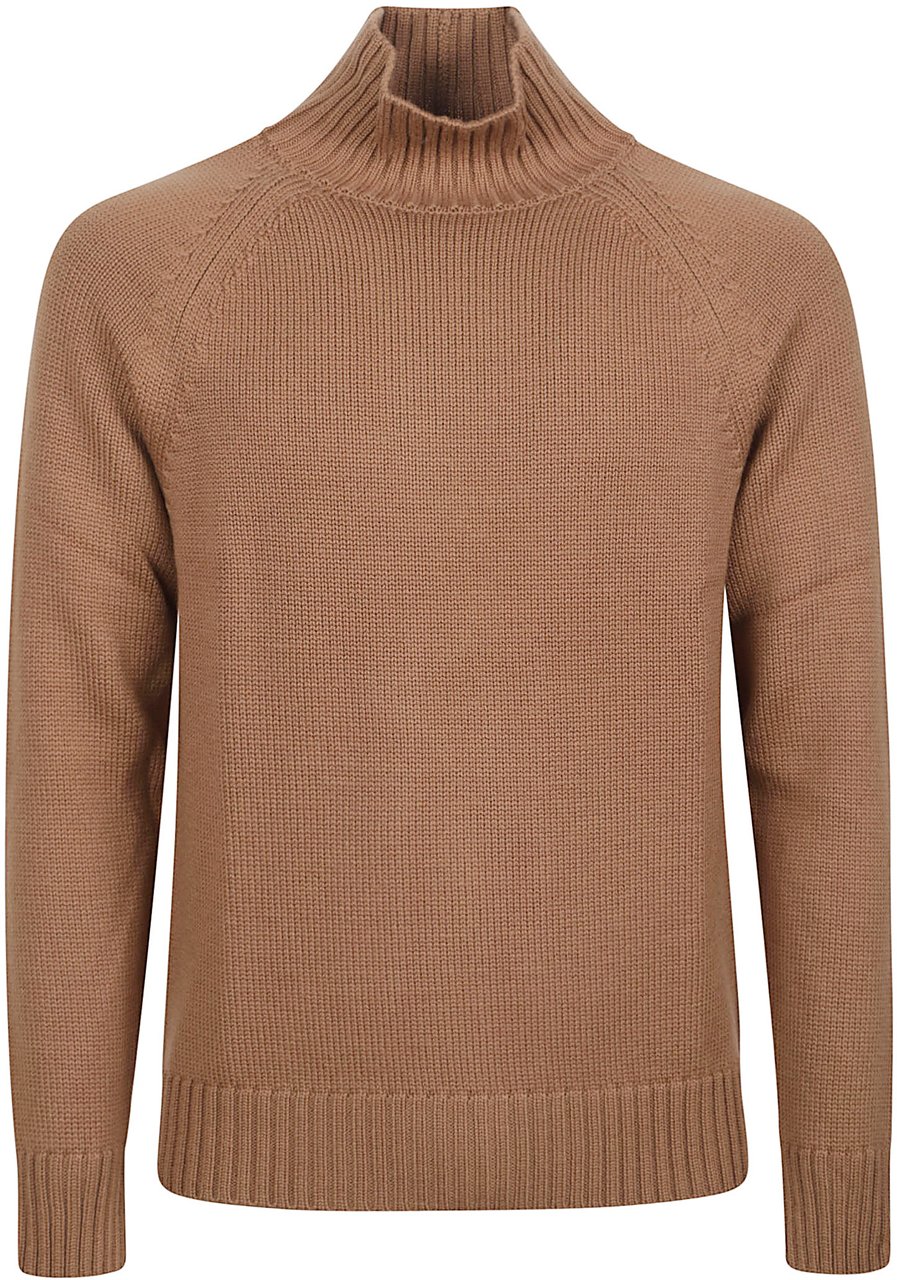 Eleventy Turtle Neck Sweater Brown Bruin