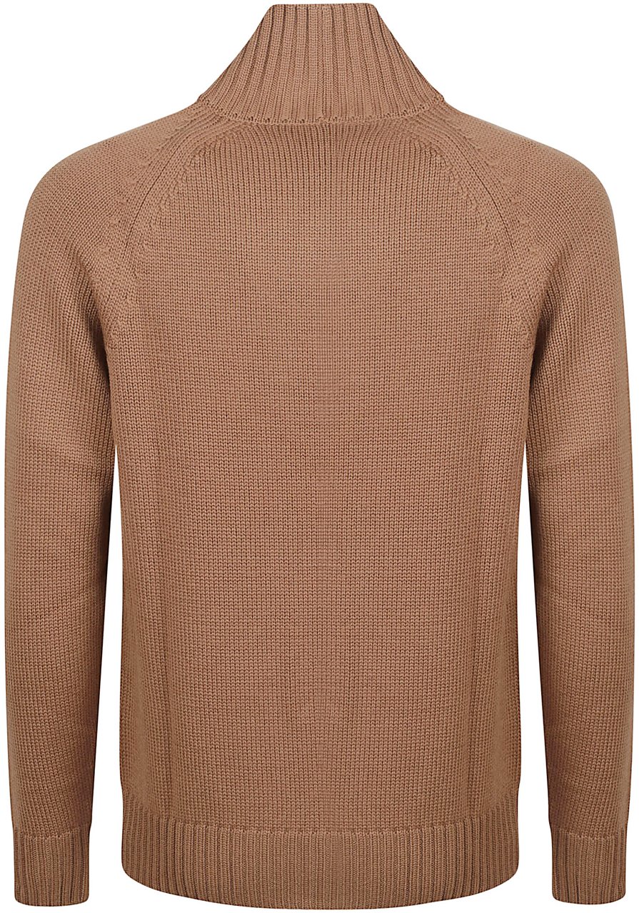 Eleventy Turtle Neck Sweater Brown Bruin