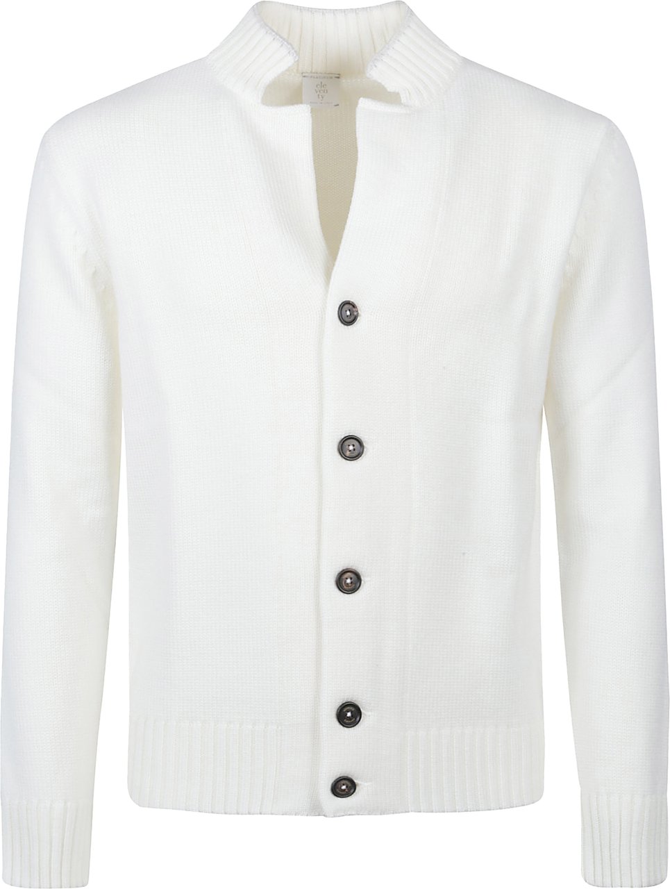 Eleventy Cardigan White Wit