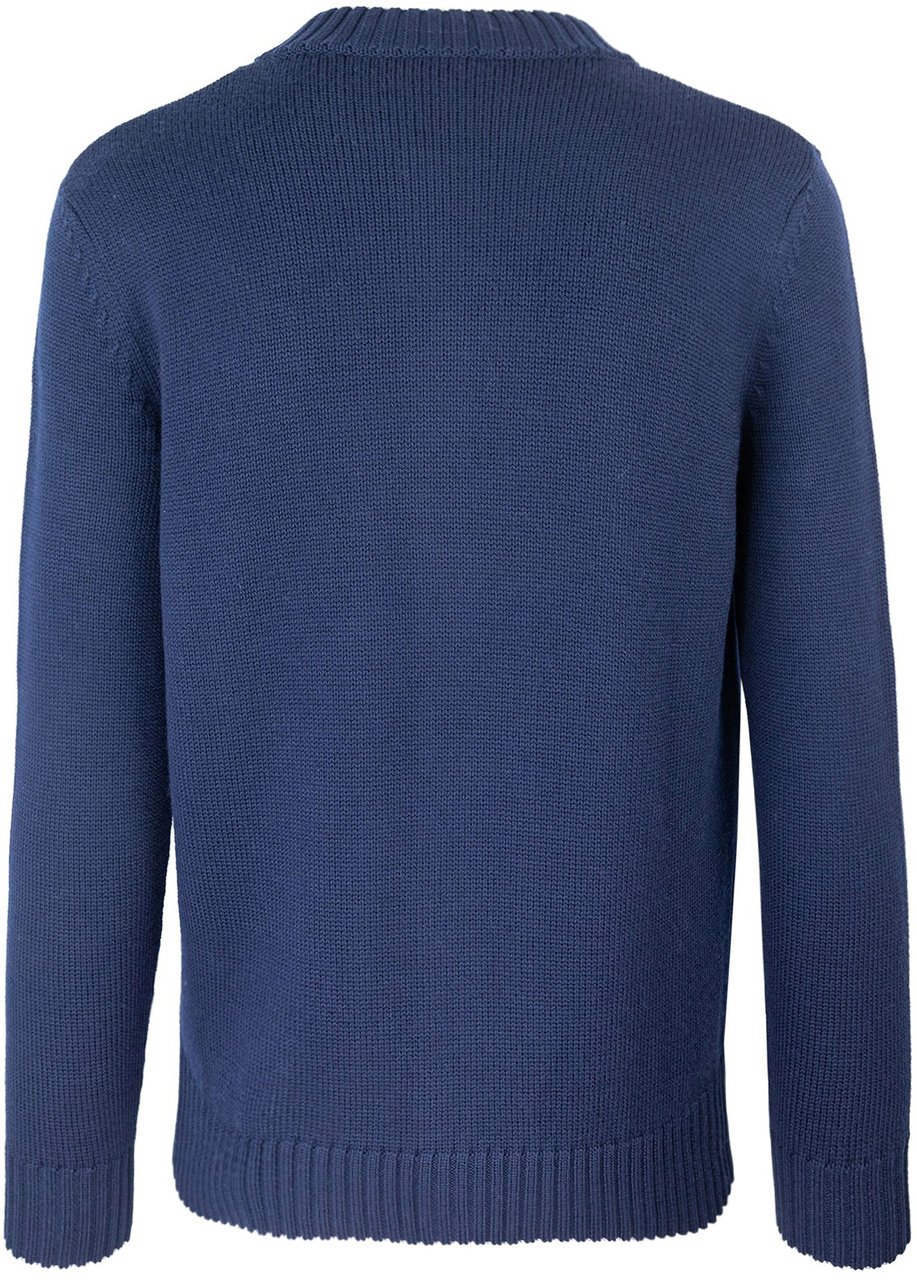 Eleventy Sweaters Blue Light Gray Lichtblauw