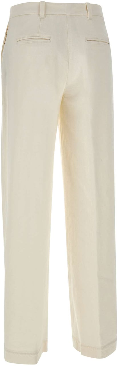 Eleventy Trousers White Wit