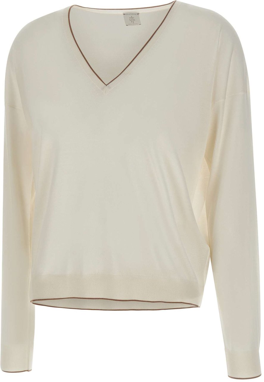 Eleventy Sweaters White Wit