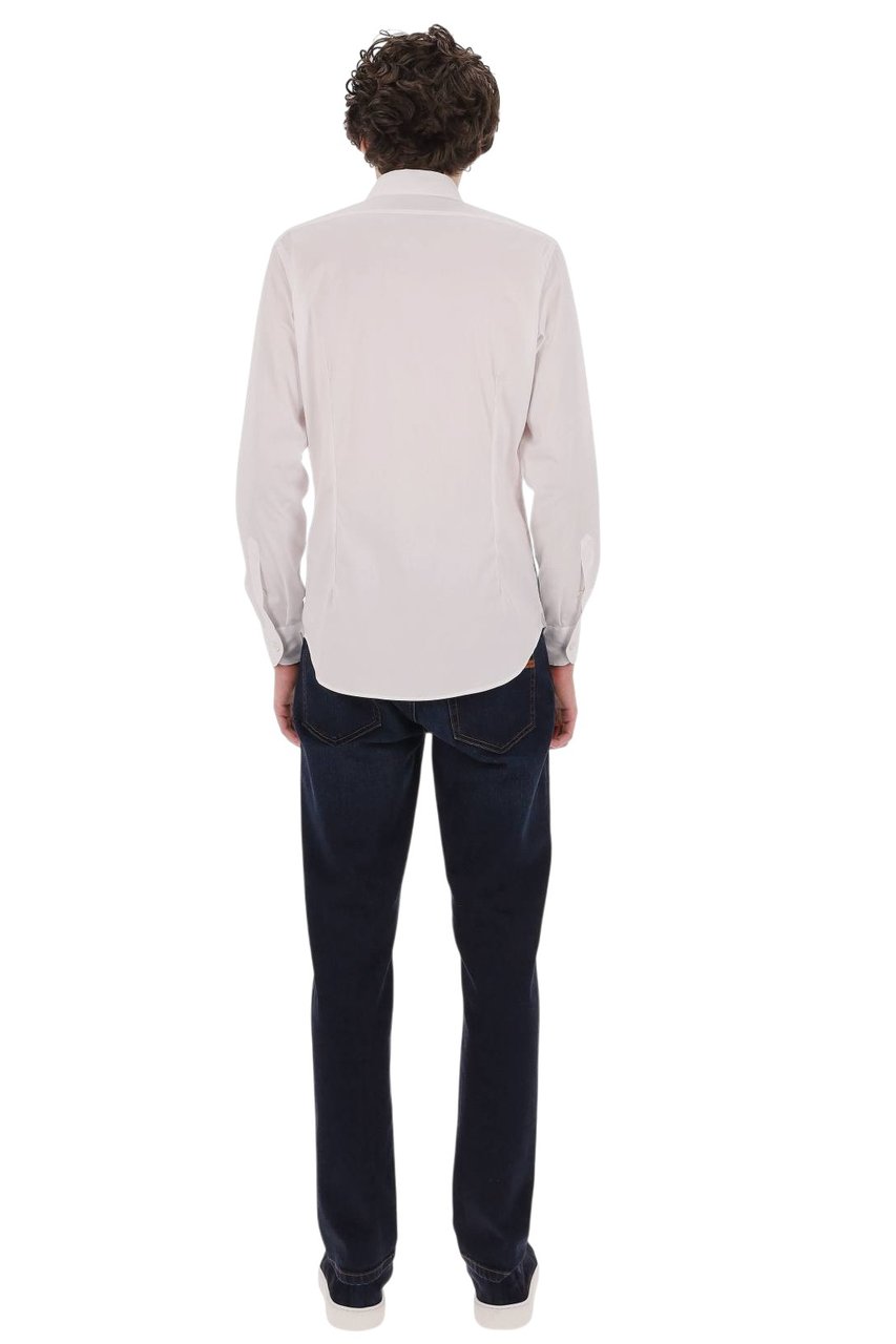 Eleventy Comfort Cotton Shirt Wit