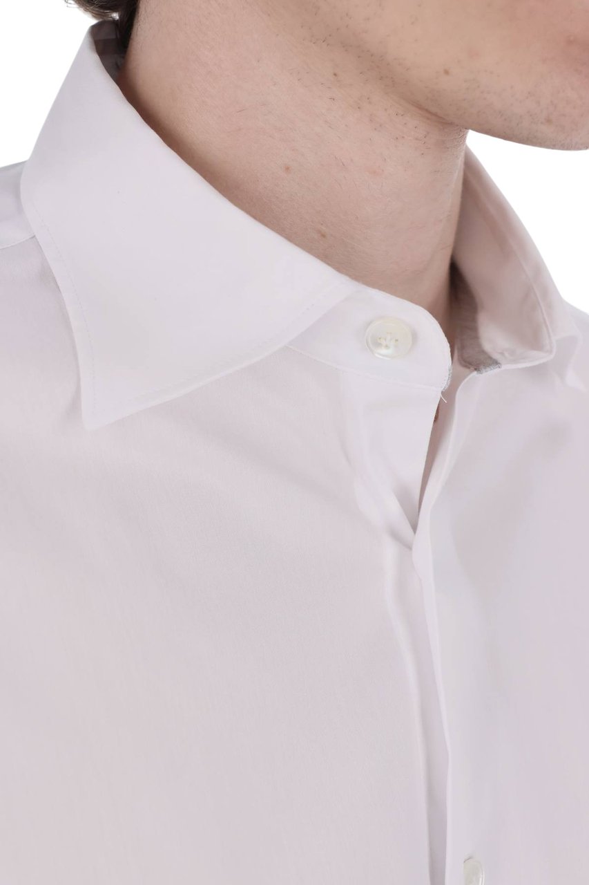 Eleventy Comfort Cotton Shirt Wit