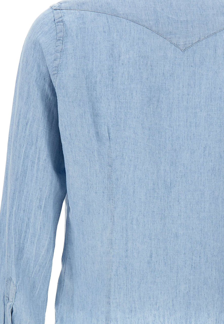 Eleventy Shirts Light Blue Lichtblauw