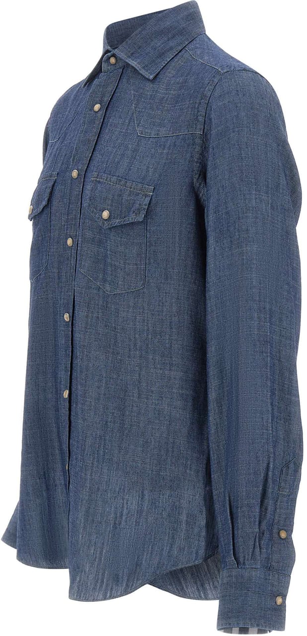 Eleventy Shirts Blue Blauw