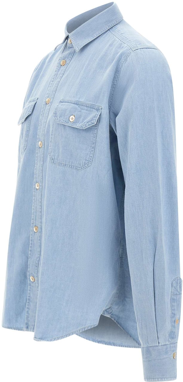 Eleventy Shirts Light Blue Lichtblauw