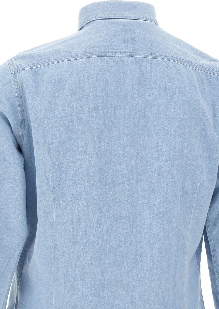 Eleventy Shirts Light Blue Lichtblauw