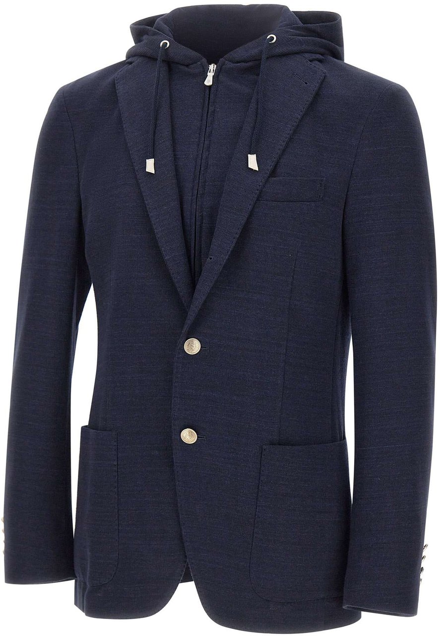 Eleventy Jackets Blue Blauw