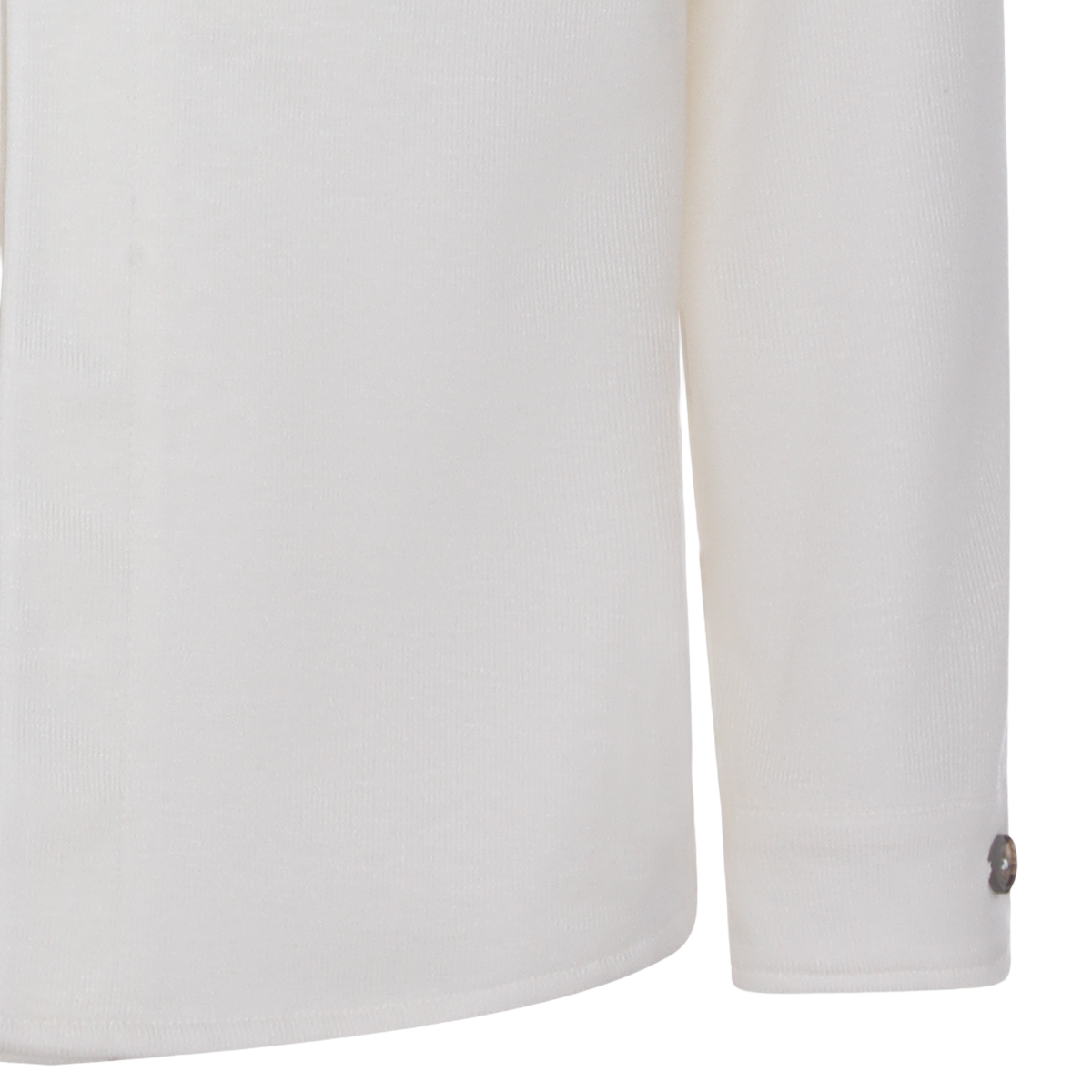 Eleventy Structured White Jacket with Front Zipper Closure Wit