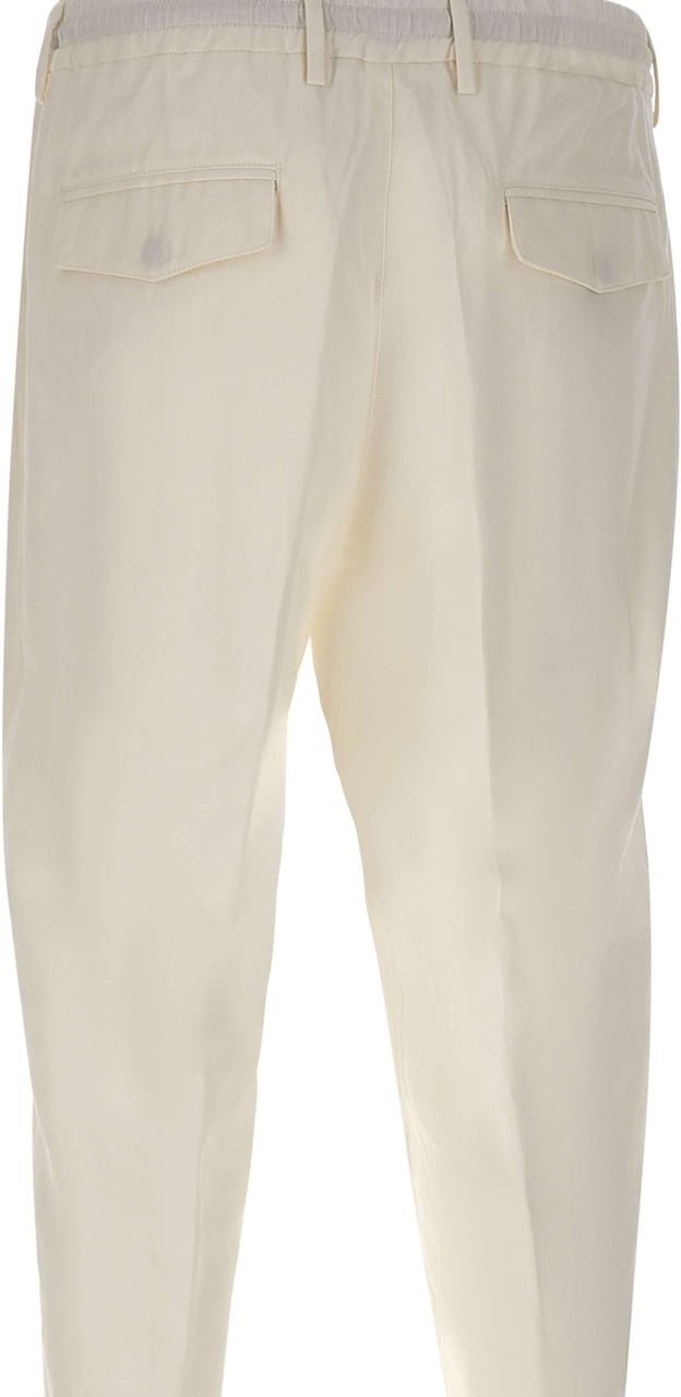 Eleventy Trousers White Wit
