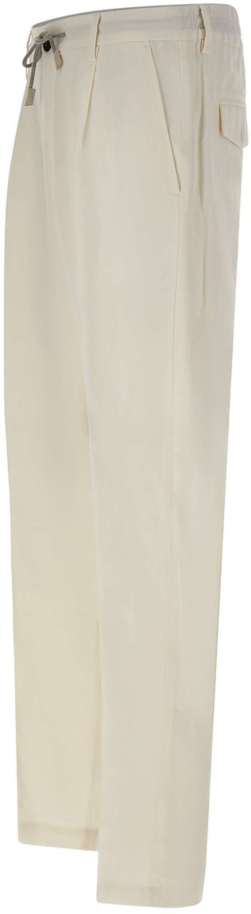 Eleventy Trousers White Wit