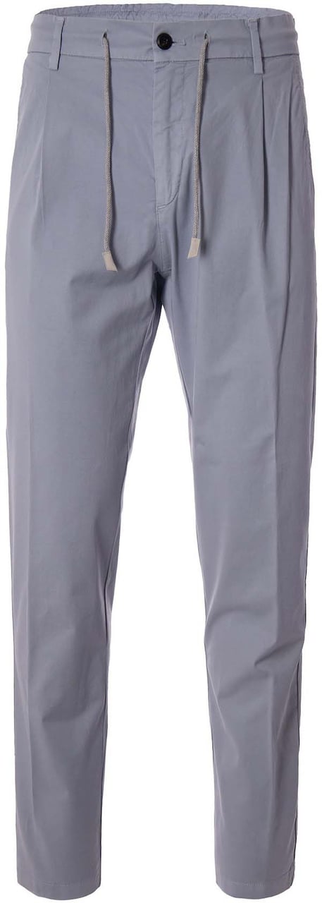 Eleventy Trousers Clear Blue Blauw