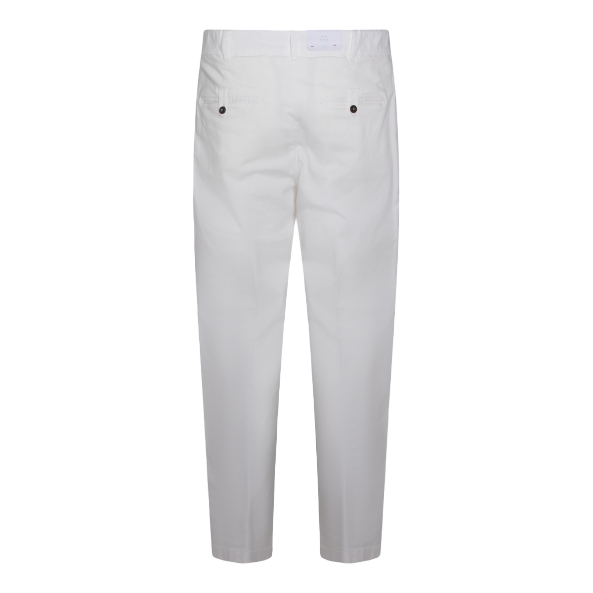 Eleventy Straight-Leg White Trousers Wit