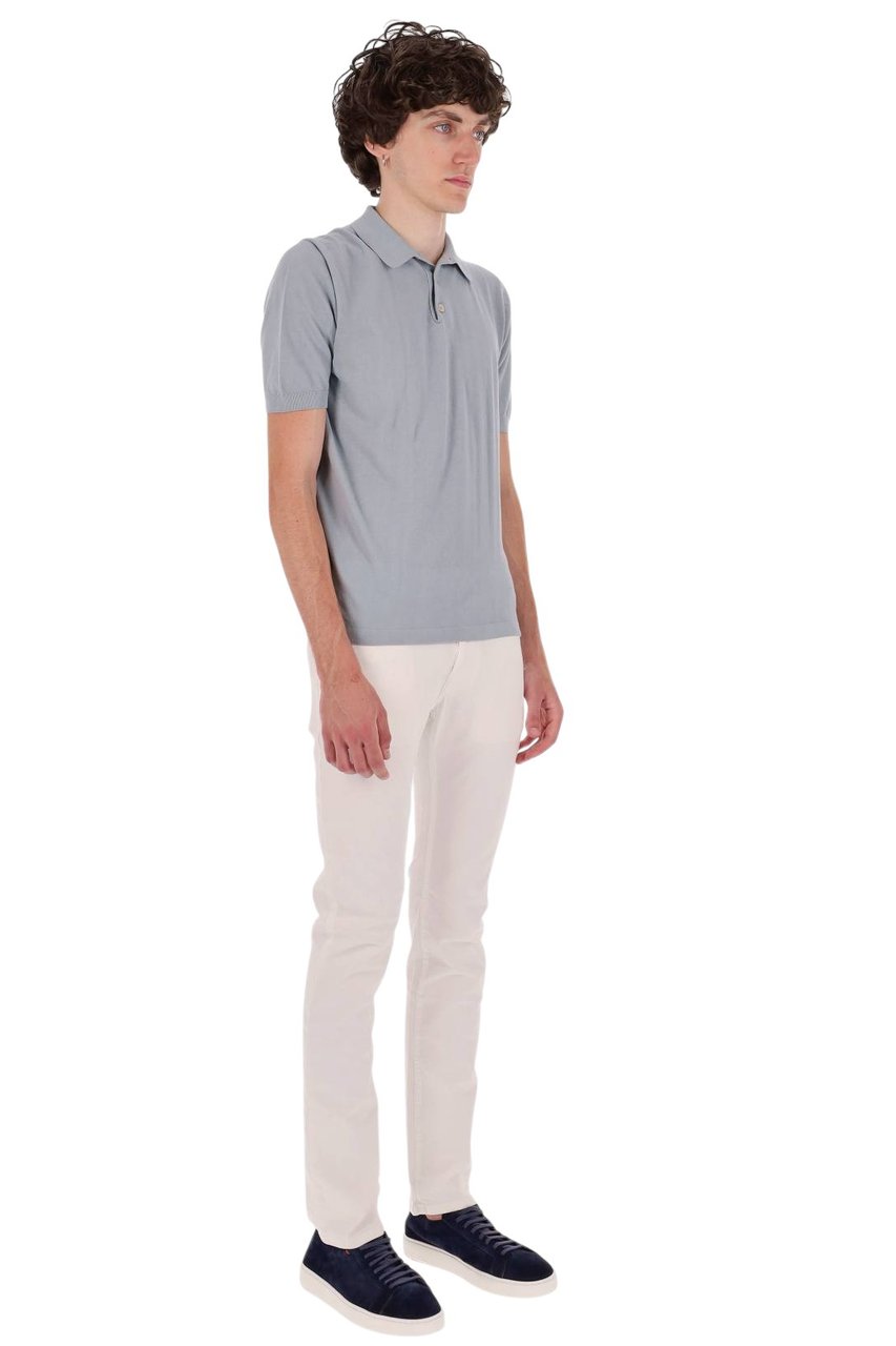 Eleventy Cotton Polo Shirt Grijs