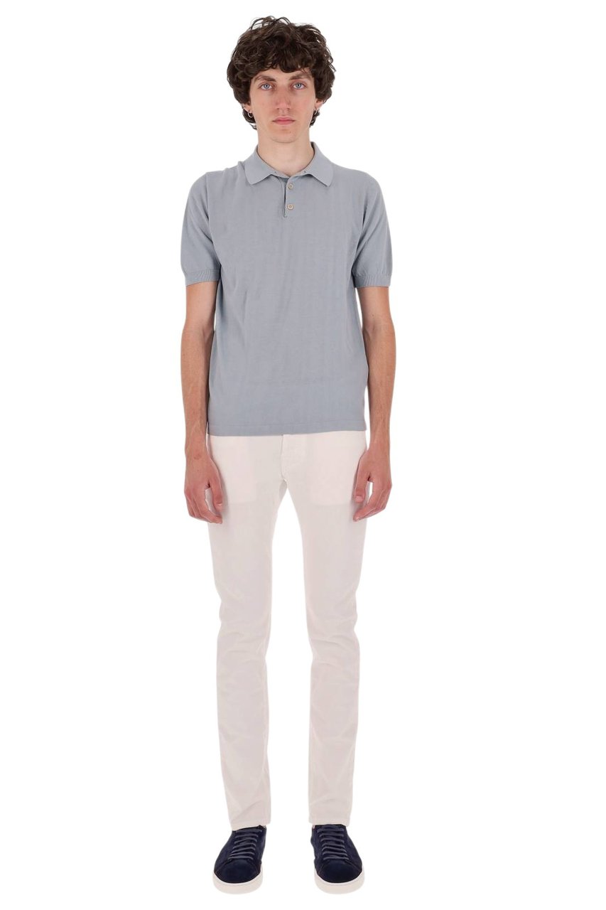 Eleventy Cotton Polo Shirt Grijs