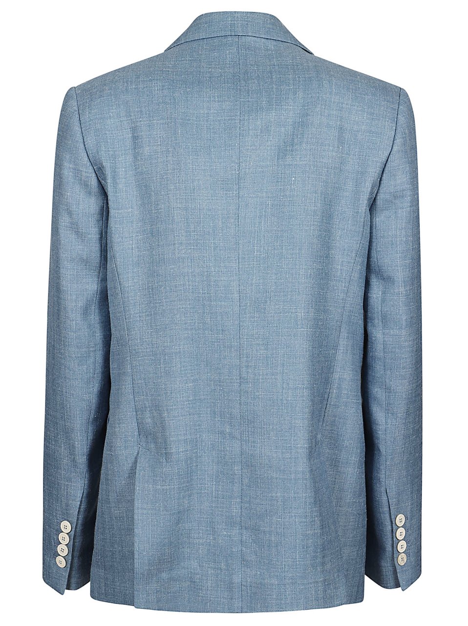 Eleventy Refined Blue Blazer With Tailored Silhouette And Flap Pockets Blauw