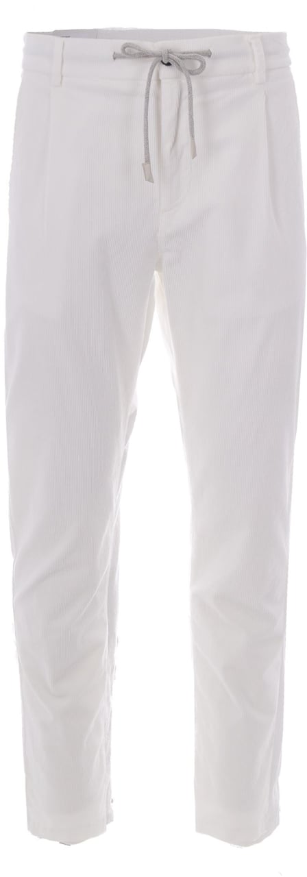 Eleventy Trousers Bianco Wit