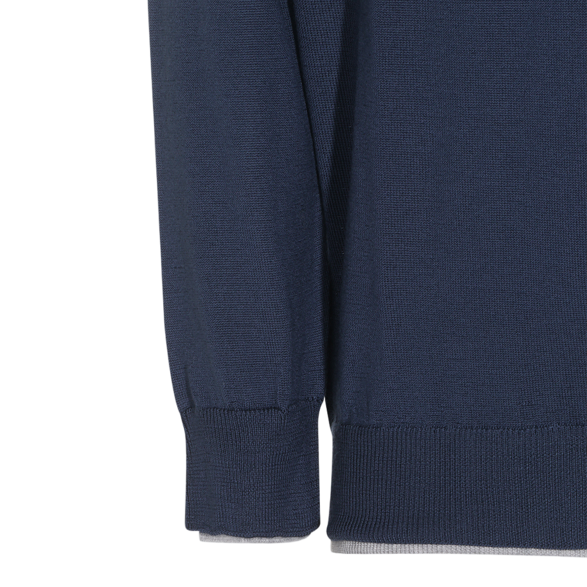 Eleventy Crew Neck Sweater with Raglan Sleeves Blauw