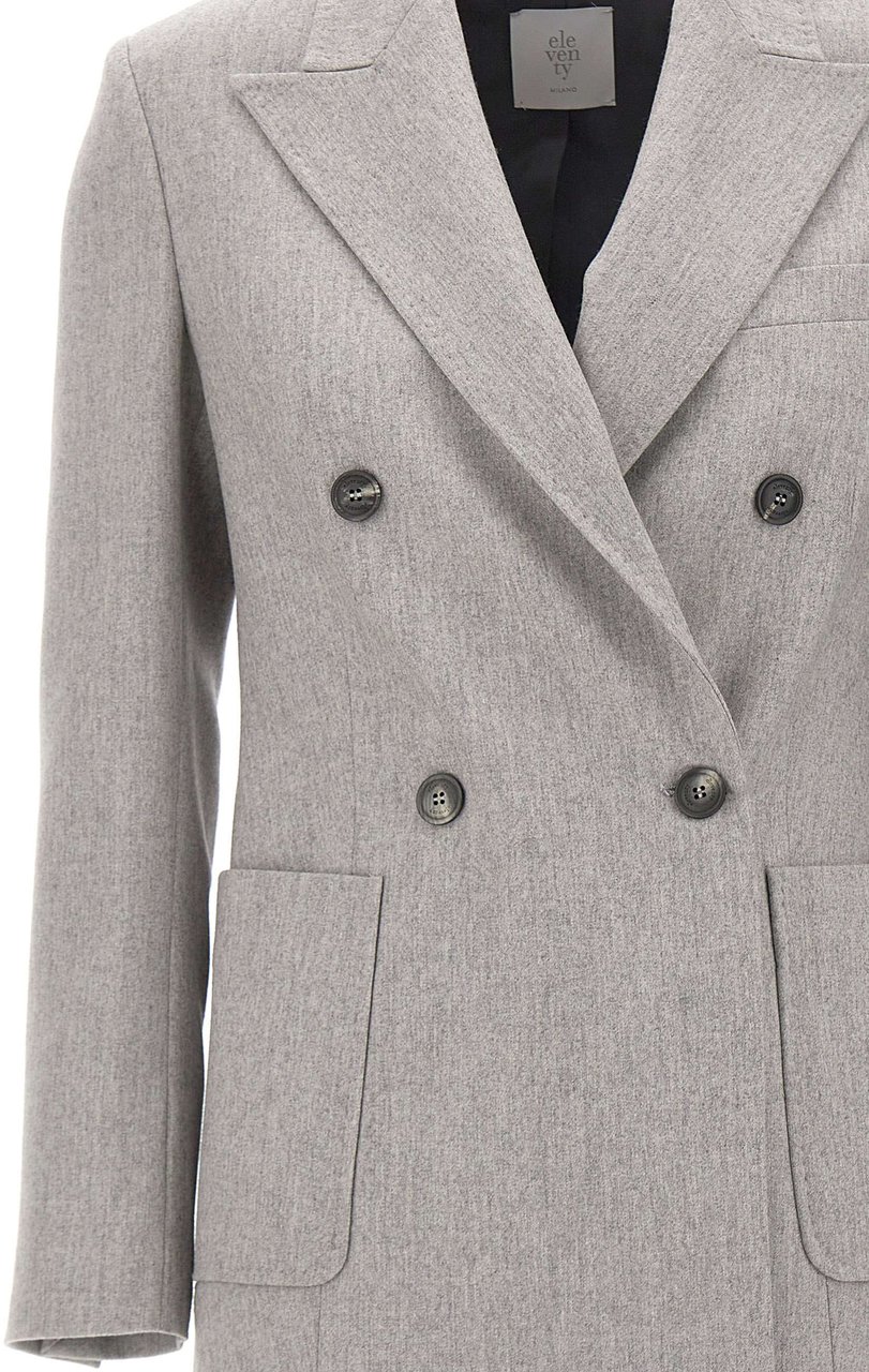Eleventy Jackets Grey Lichtgrijs