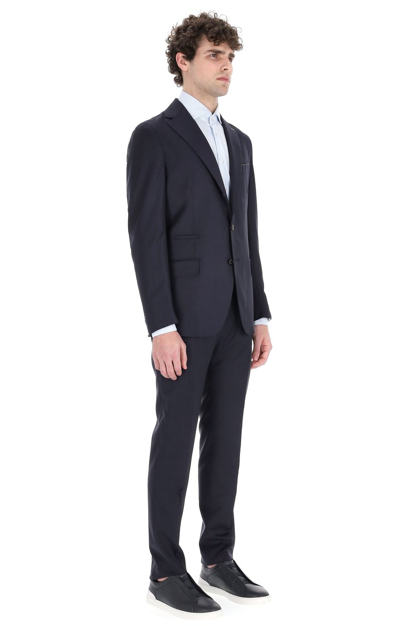 Eleventy Single-Breasted Wool Dress Zwart