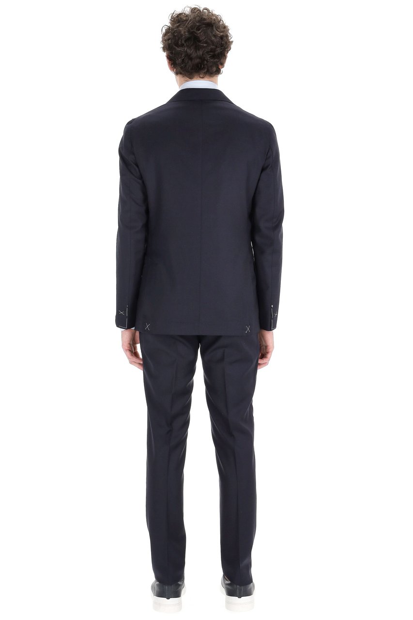 Eleventy Single-Breasted Wool Dress Zwart