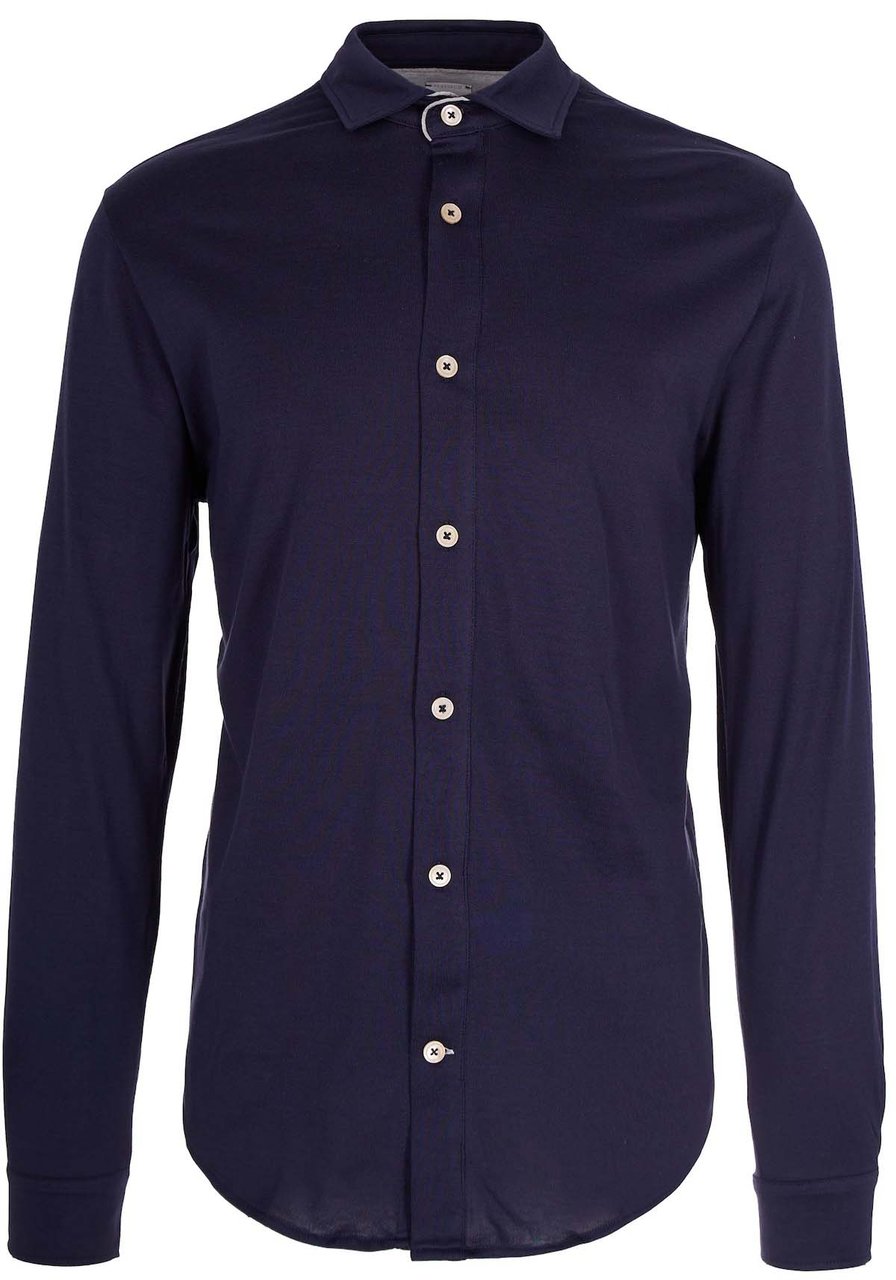 Eleventy Shirts Blu Nuovo Blauw