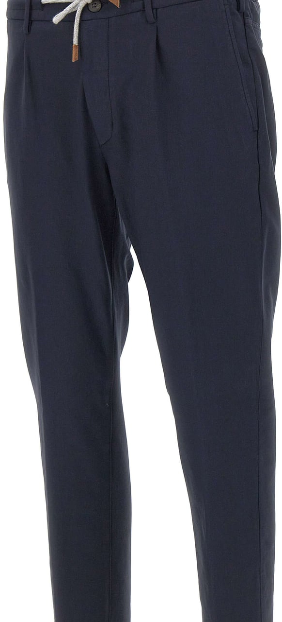 Eleventy Trousers Blue Navy